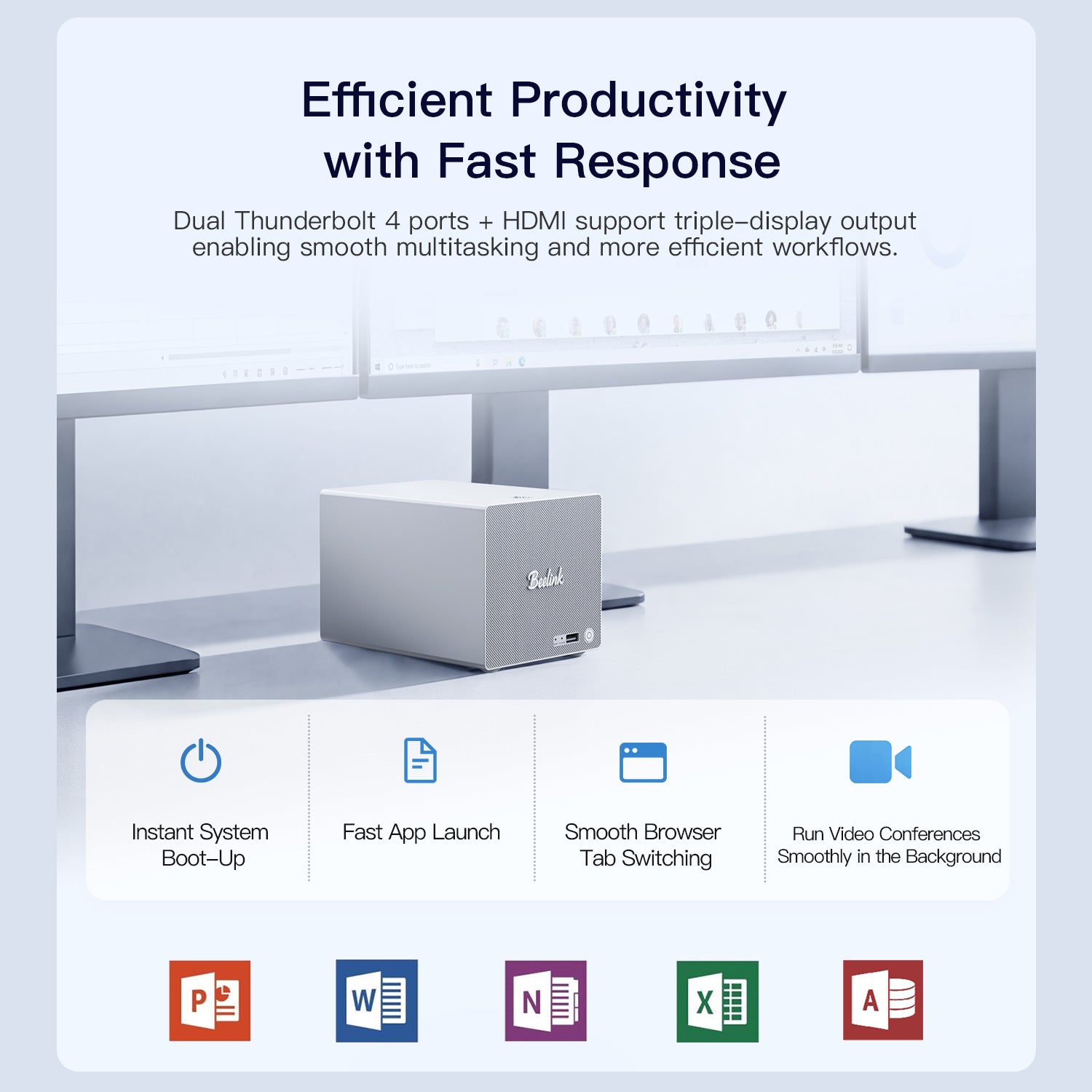 Beelink ME Pro 2-Bay AI NAS Mini PC Intel® Wildcat Lake 304