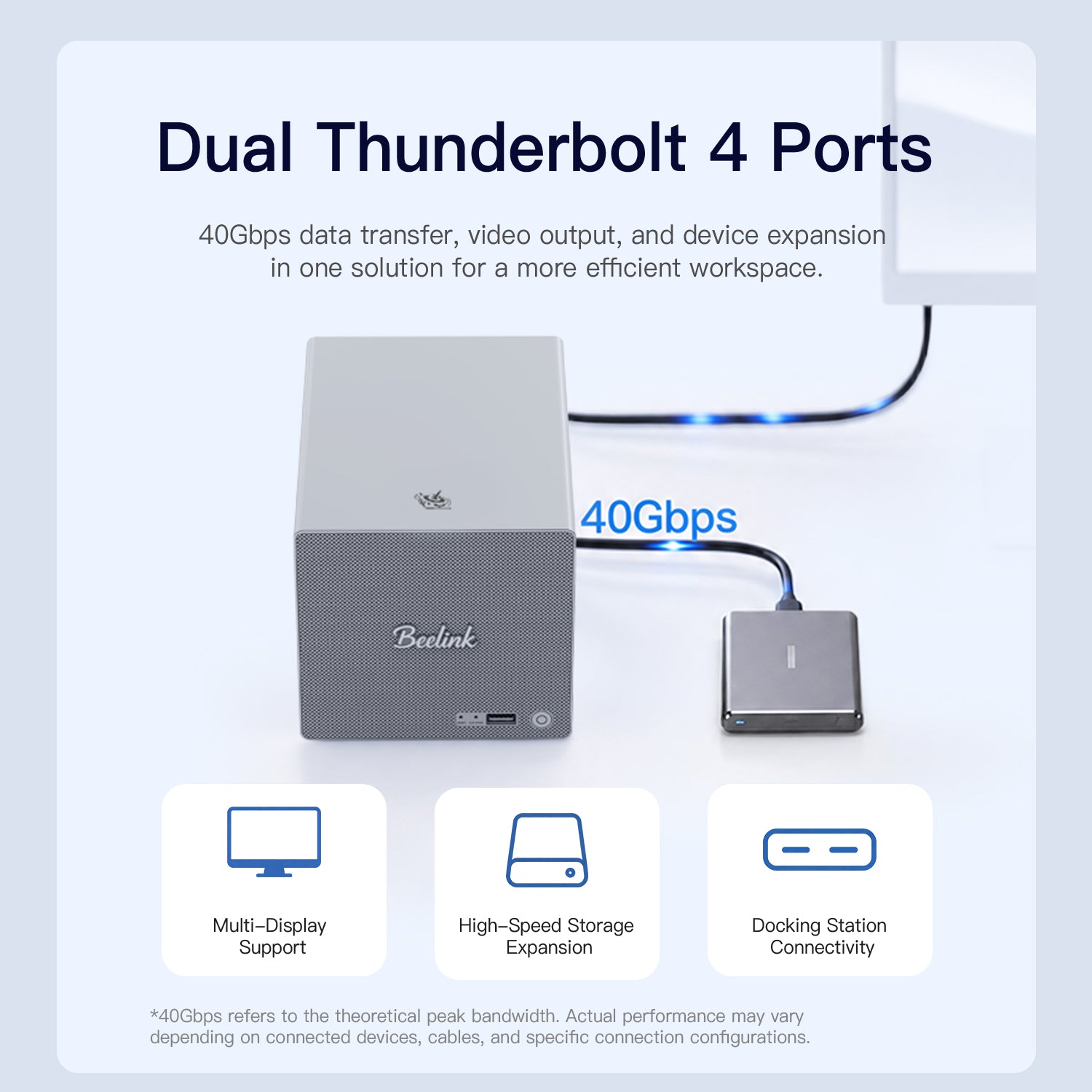 Beelink ME Pro 2-Bay AI NAS Mini PC Intel® Wildcat Lake 304
