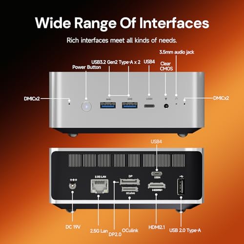 Reatan X8 OcuLink AI Mini PC AMD Ryzen AI 9 HX470 48GB DDR5,1TB PICE4.0 SSD