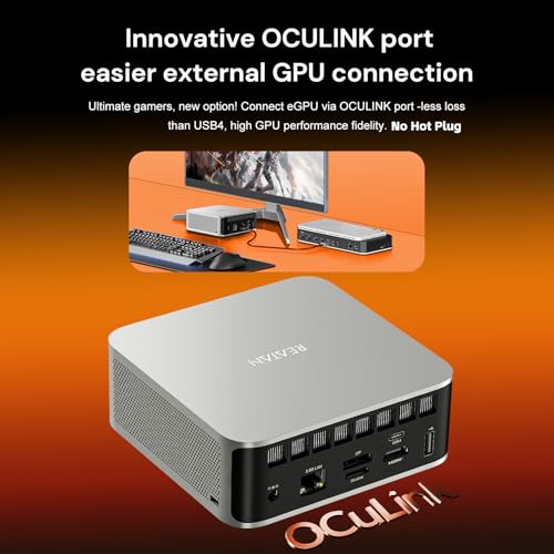 Reatan X8 OcuLink AI Mini PC AMD Ryzen AI 9 HX470 48GB DDR5,1TB PICE4.0 SSD