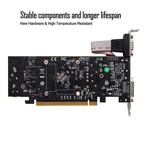 Radeon RX 550 Low Profile Graphics Card, 4GB GDDR5 128-bit, HDMI VGA DVI-D