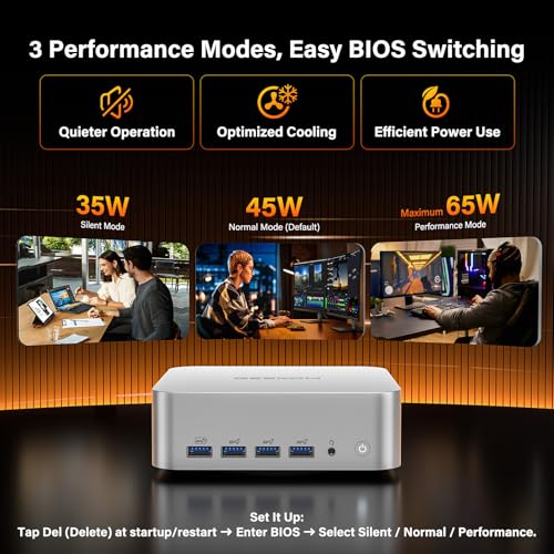 GEEKOM A9 Max High AI Productivity Mini PC,AMD Ryzen AI 9 HX 370(80 Tops)