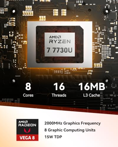 GEEKOM A5 2027 Edition Mini PC, Ryzen 7 7730U, 16GB RAM, 512GB NVMe SSD