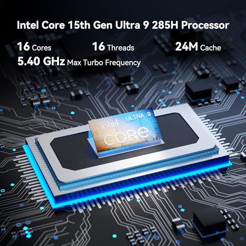 GEEKOM IT15 AI Mini PC, Intel Ultra 9 285H(99 Tops), 32GB DDR5, 1TB SSD