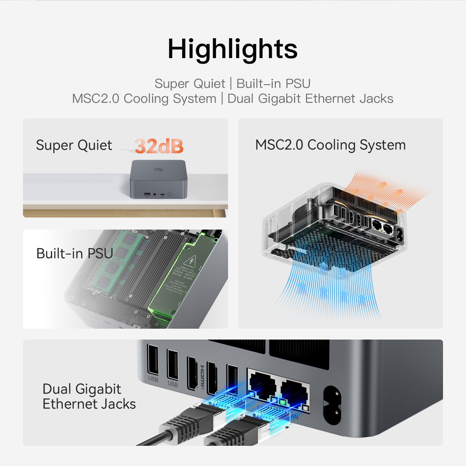 Beelink EQR5 AMD Ryzen™ 5 5500U