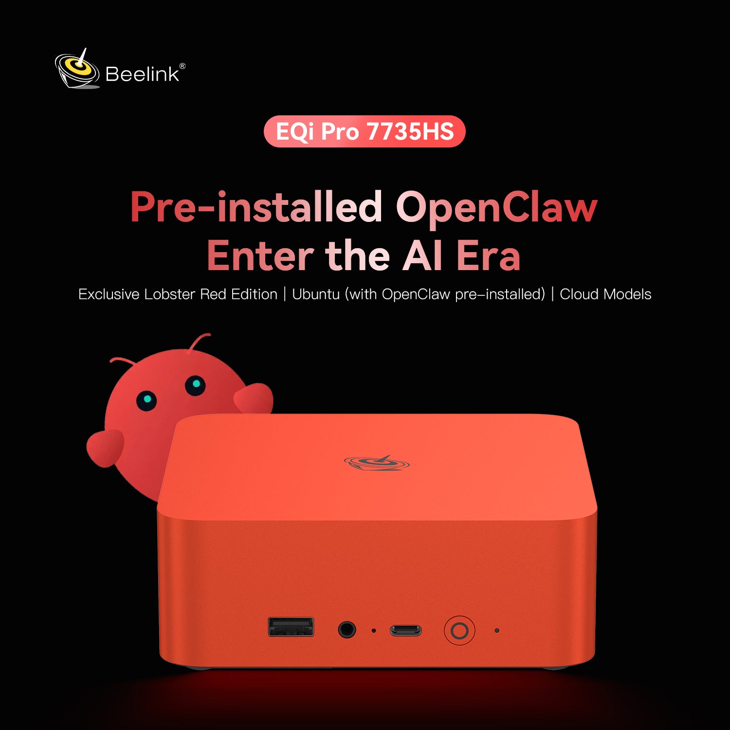 Beelink EQi Pro AMD Ryzen™ 7 7735HS (OpenClaw Pre-Installed)
