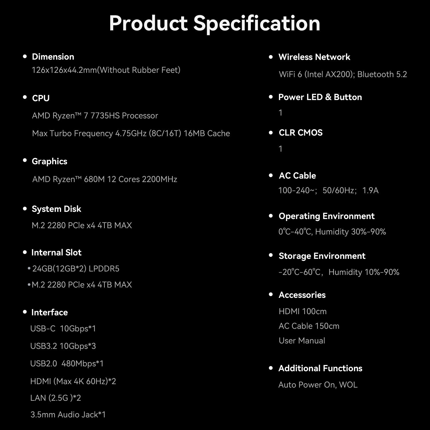 Beelink EQi Pro AMD Ryzen™ 7 7735HS (OpenClaw Pre-Installed)